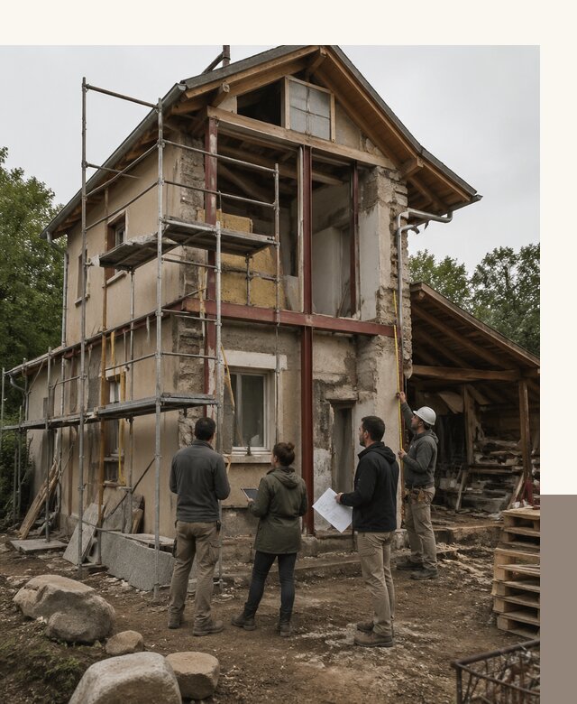Реконструкция загородного дома под ключ в Пушкине от бюро